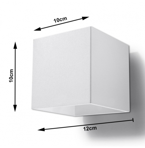 Aplique \"QUAD\" Blanco IP20 1xG9 Sin Bombilla [SOL-SL.0059]