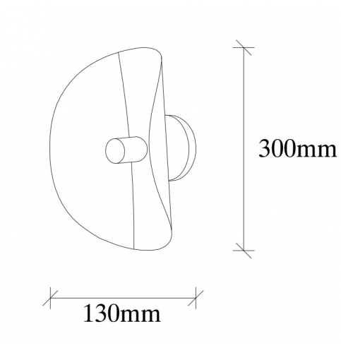 Aplique de Pared \"Sivani - MR - 840\" Blanco/Oro 1xE27 Sin Bombilla [OPV-536NTD2119]