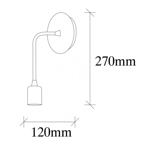 Aplique de Pared \"Dartini - MR - 1007\" Vintage 1xE27 Sin Bombilla [OPV-892OPV1839]