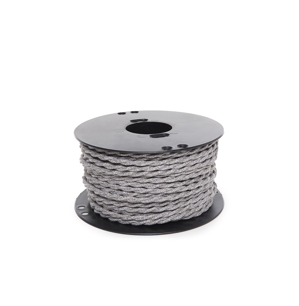 Cable Trenzado Lona Gris 2X0,75   X 1M [AM-AX371]