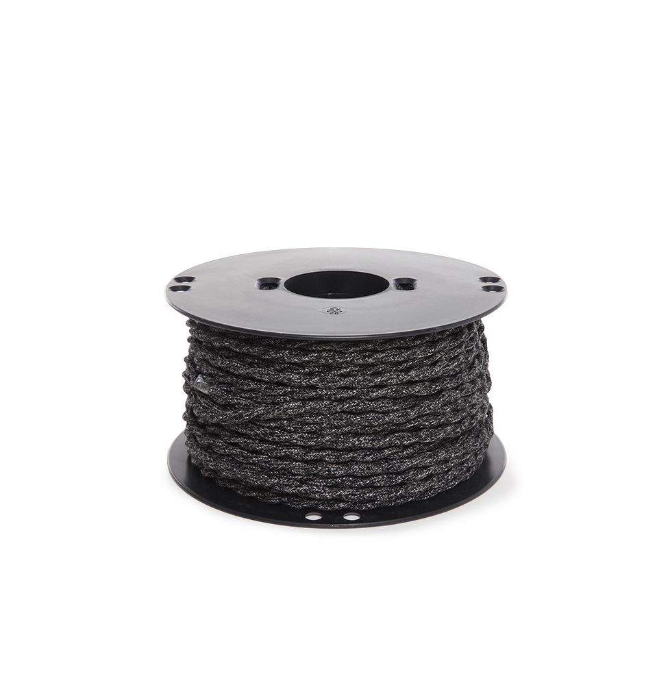 Cable Trenzado Lona Gris Oscuro 2X0,75   X 1M [AM-AX372]