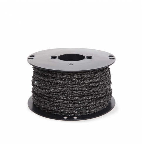 Cable Trenzado Lona Gris Oscuro 2X0,75   X 1M [AM-AX372]