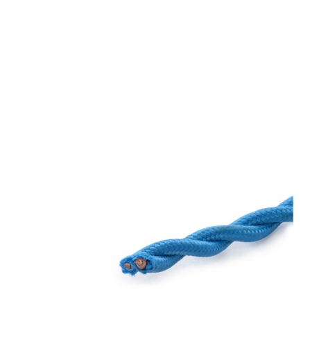 Cable Trenzado 2X0,75 Turquesa  X 1M [SKD-CT275-TURQUOISE]