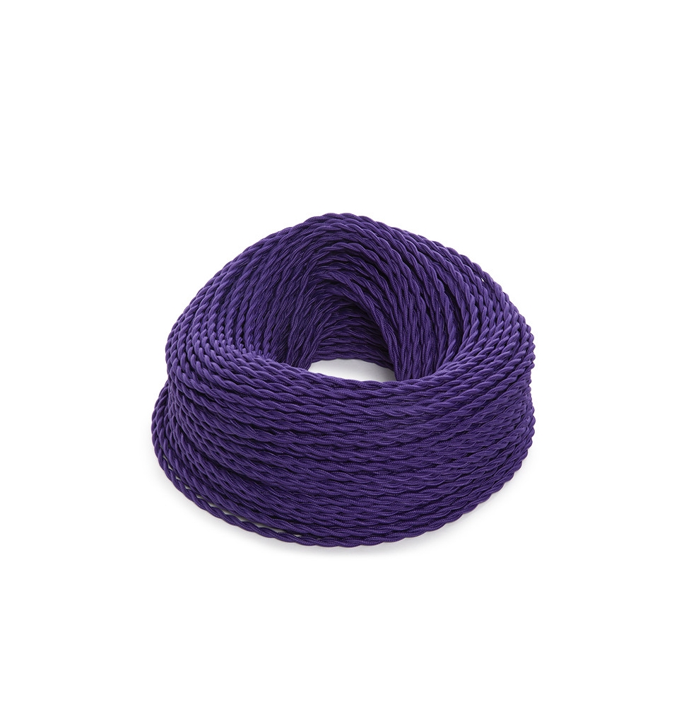 Cable Trenzado 2X0,75 Morado  X 1M [SKD-CT275-PURPLE]