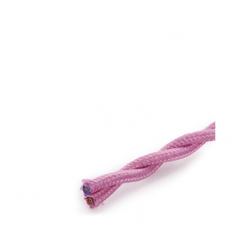 Cable Trenzado 2X0,75 Rosa  X 1M [SKD-CT275-PINK]