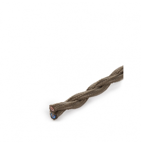 Cable Trenzado 2X0,75 Caqui  X 1M [SKD-CT275-KHAKI]